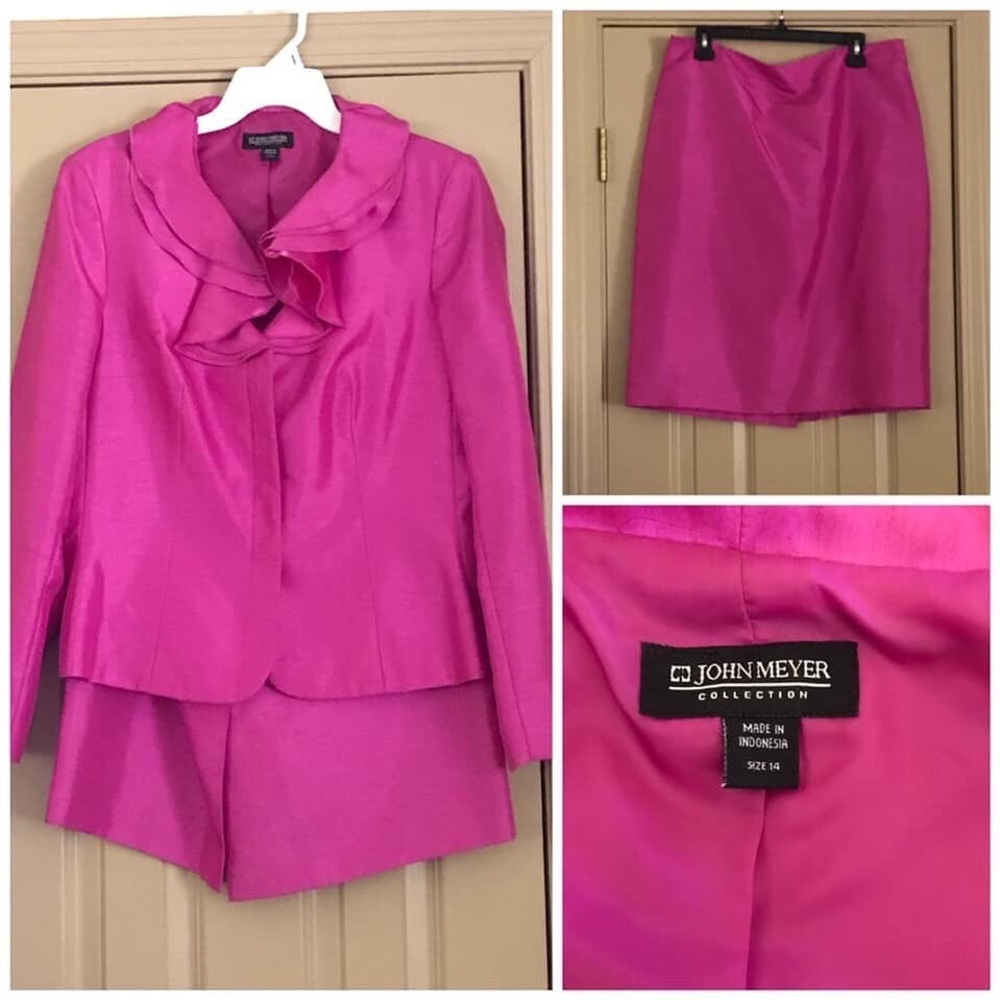 John Meyer Collection 2-Piece Skirt Suit Size 14